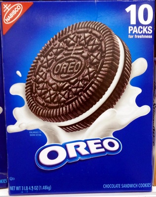 Nabisco oreo cookies 1x52.5 oz - 0044000072742