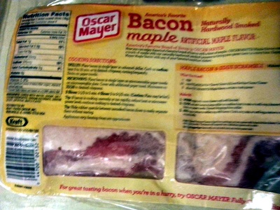 Maple naturally hardwood smoked bacon, maple - 0044700021323