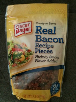 Hickory smoke flavor added real bacon recipe pieces, hickory smoke - 0044700027738