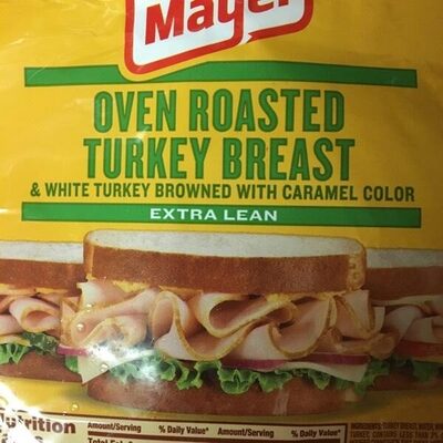 Oscar mayer, oven roasted turkey breast & white turkey - 0044700070642