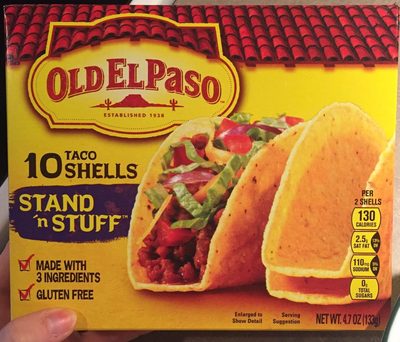 Old El Paso Stand 'N Stuff Taco Shells 10 Count - 0046000279183