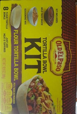 Old El Paso Soft Tortilla Bowl Dinner Kit - 0046000431659