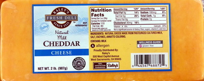 Natural mild cheddar cheese - 0046567688725