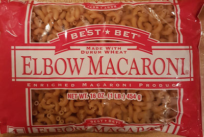 Best Bet, Elbow Macaroni - 0047325907768