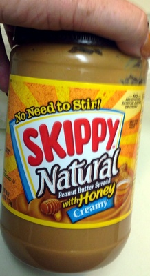 Skippy Natural Peanut Butter Spread with Honey - 0048001160187