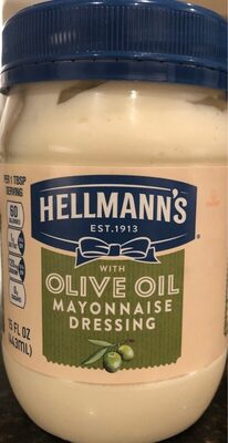 Hellmann's, mayonnaise dressing with olive oil - 0048001208025