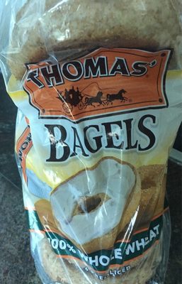 Pre-sliced 100% whole wheat bagels - 0048121255053