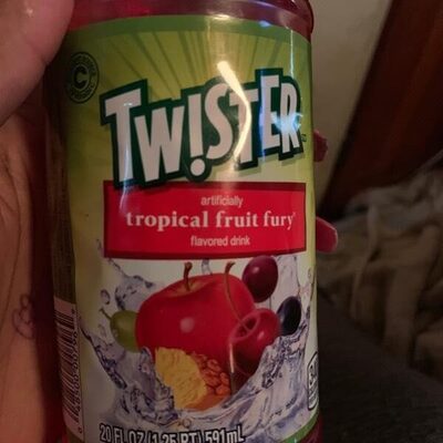 Tropical fruit fury flavored drink, tropical fruit fury - 0048500007969