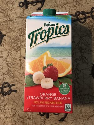 Jus Tropics (orange, Fraise, Banane) - 0048500019634