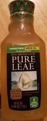 Unsweetened green real brewed tea, unsweetened green - 0048500201411