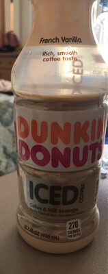 Dunkin' Donuts Iced Coffee French Vanilla - 0049000072396