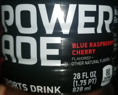 Powerade blue raspberry cherry - 0049000079494