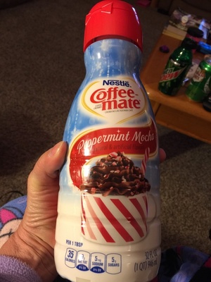 Peppermint mocha coffee creamer, peppermint mocha - 0050000886104