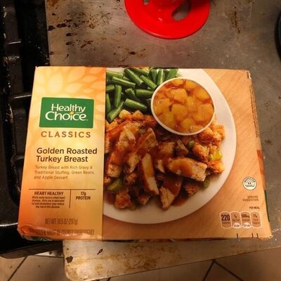 HEALTHY CHOICE Golden Roasted Turkey Breast Complete Meals, 10.5 OZ - 0050100459512