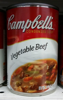 Campbell's soup vegetable beef - 0051000012319