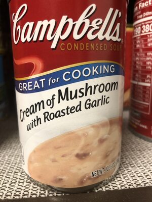 Campbell's condensed soup cream mushroom & garlic - 0051000123268