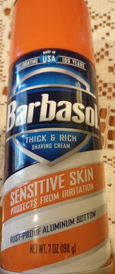 barbasol sensitive skin - 0051009007613