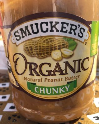 Organic natural chunky peanut butter - 0051500053317