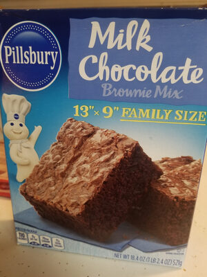 pillsbury mill chocolate brownie mix - 0051500555392