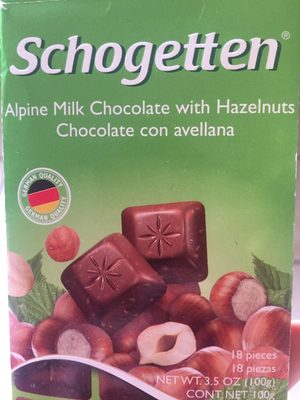 Alpine milk chocolate with hazelnuts - 0053035085603
