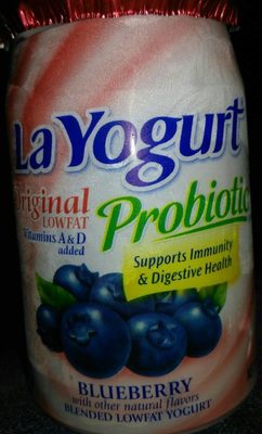 La yogurt, blended lowfat yogurt, blueberry - 0053600000017