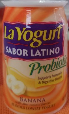 La yogurt, sabor latino probiotic blended lowfat yogurt, banana - 0053600000307