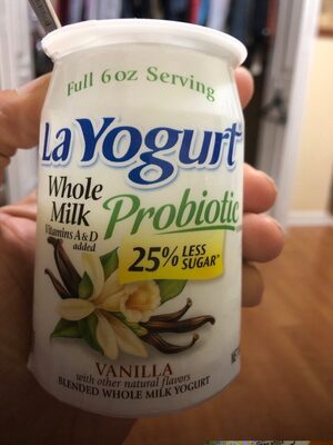 Whole milk probiotic vanilla yogurt - 0053600000406