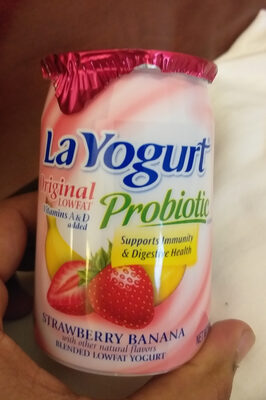 La yogurt, probiotic lowfat yogurt, strawberry, banana, original - 0053600000819