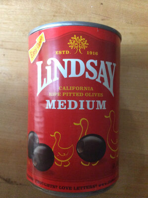California ripe pitted medium olives - 0053800026619