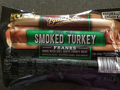 White meat smoked turkey franks - 0054500100869