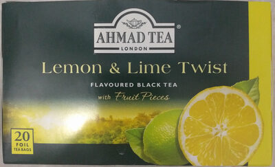 Ahmad Fruit Flavour Black Tea - Lemon & Lime - 0054881006972
