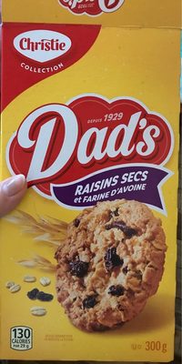 Dads Biscuit Farine Avoine Raisin - 0056833000069