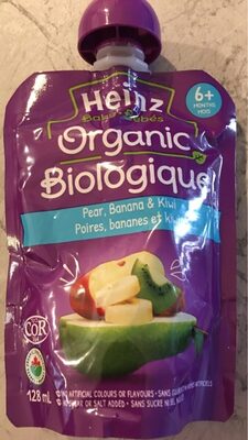 Heins baby - organic (pear,banane & kiwi) - 0057000034061
