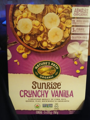 Natures Path Cereal Sunrise Crunchy Vanilla - 0058449771692