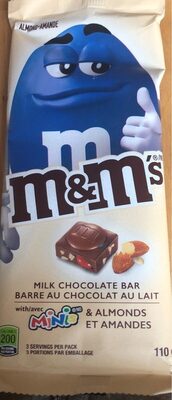 M&M's barre de chocolat aux amandes - 0058496448141