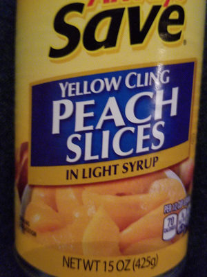 Yellow cling peach slices in light syrup - 0070038646167