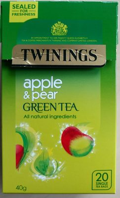 Twinings apple & pear green tea - 0070177248529