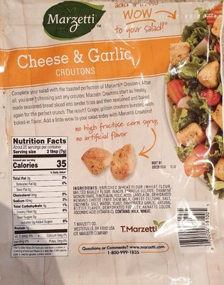 Cheese & garlic croutons - 0070200581005