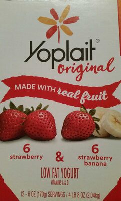 Yoplait Original Yogurt Variety Pack 12 Count - 0070470441108