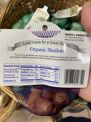 Organic Shallots - 0070873020351