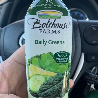 Bolthouse farms, fruit & vegetable juice, daily greens, daily greens - 0071464017729