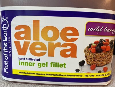 Aloe vera wild berry juice inner gel fillet - 0071661001262