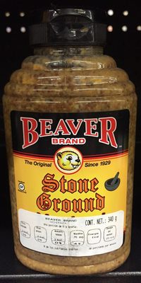 Mostaza Stone Ground Beaver Brand - 0071828003108