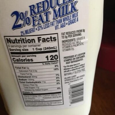 2% reduced fat milk - 0072060007114