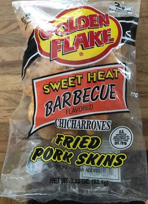 Sweet Heat Barbecue Flavored Chicharrones - Fried Pork Skins - 0072080046308