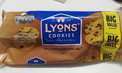 Lyons cookies chocolate chip - 0072417137242