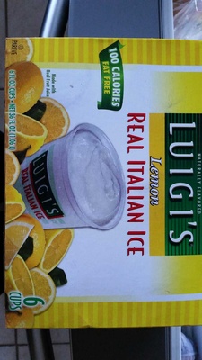 Lemon real italian ice, lemon - 0073321000271