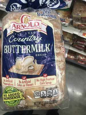 Country buttermilk bread, buttermilk - 0073410003817