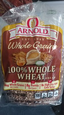 100% whole wheat bread, whole wheat - 0073410013755