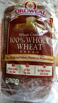 100% whole wheat bread, whole wheat - 0073410025369